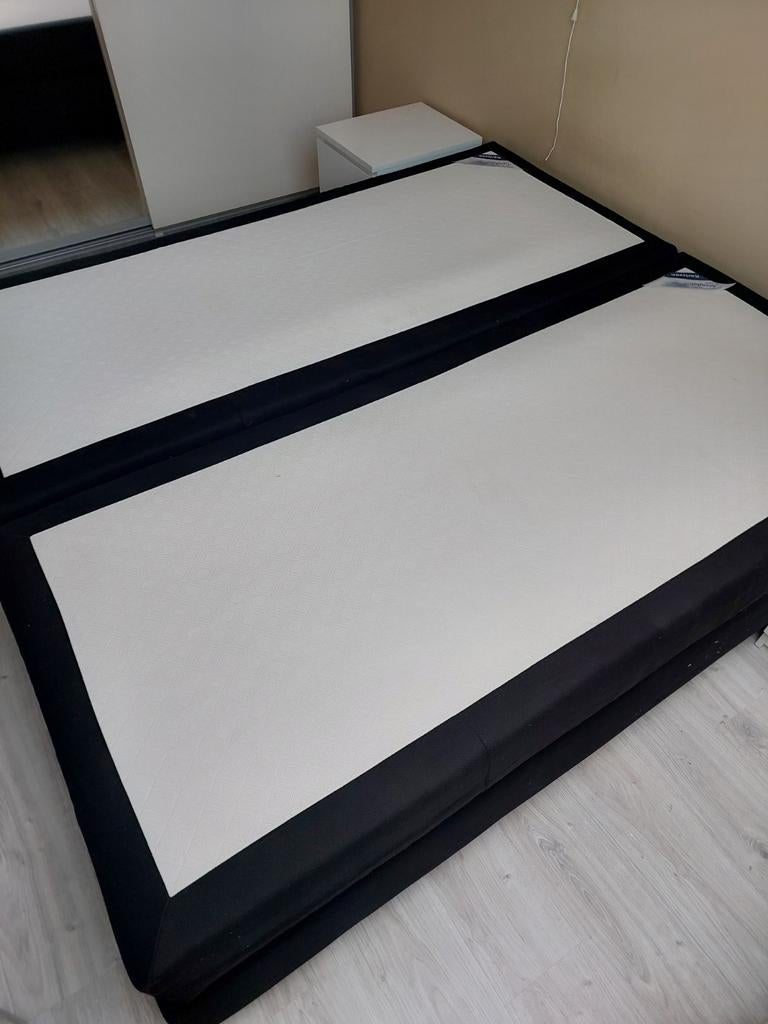 180 x 200 tweepersoons boxspring + 2 matrassen, Ophalen, Gebruikt, Tweepersoons, 180 cm