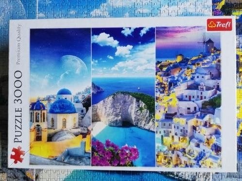 Puzzel 3000 stukjes: Greek Holidays, Ophalen of Verzenden, Meer dan 1500 stukjes, Zo goed als nieuw, Legpuzzel