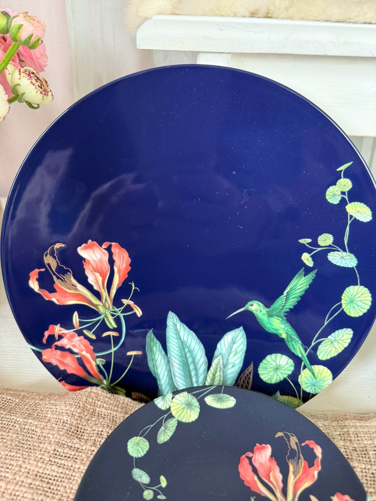 Villeroy& Boch Avarua blue 5x nieuwe borden porselein, Ophalen, Nieuw, Porselein, Bord of Schaal