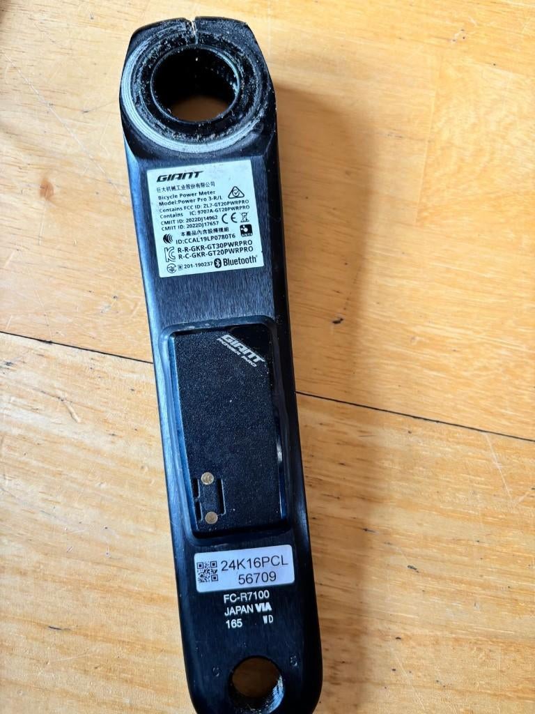 crankstelset shimano 105 met powermeter, Fietsen en Brommers, Fietsonderdelen, Zo goed als nieuw, Aluminium, Shimano, Racefiets