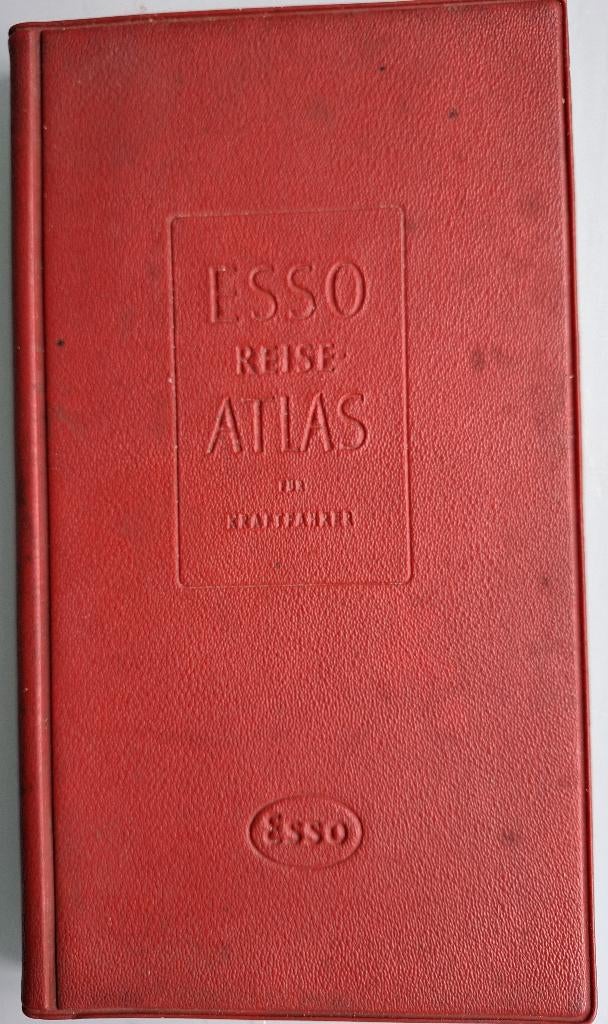 Esso autoatlas 1956, Gelezen, Ophalen of Verzenden, Landkaart, Duitsland