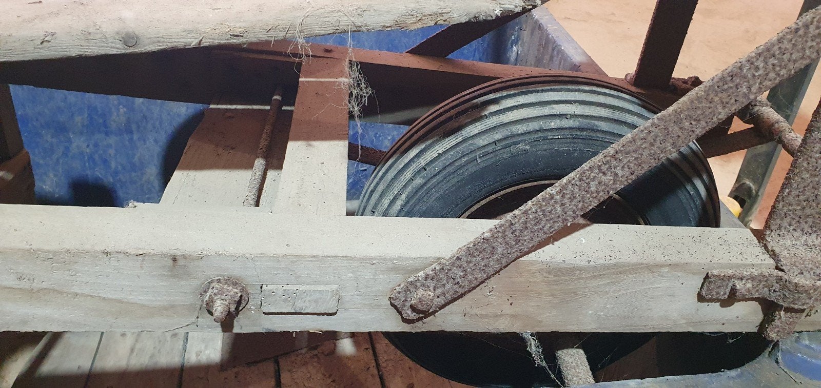 Antieke houten kruiwagen - Decoratief item, Ophalen