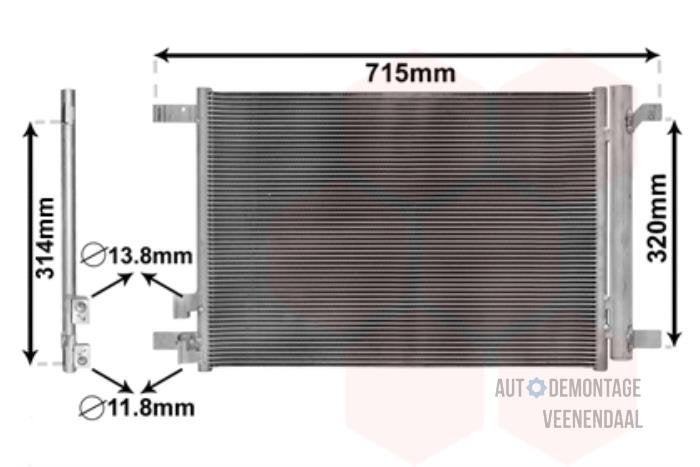 Airco Condensor van een Volkswagen Polo, -, Volkswagen, -, Nieuw