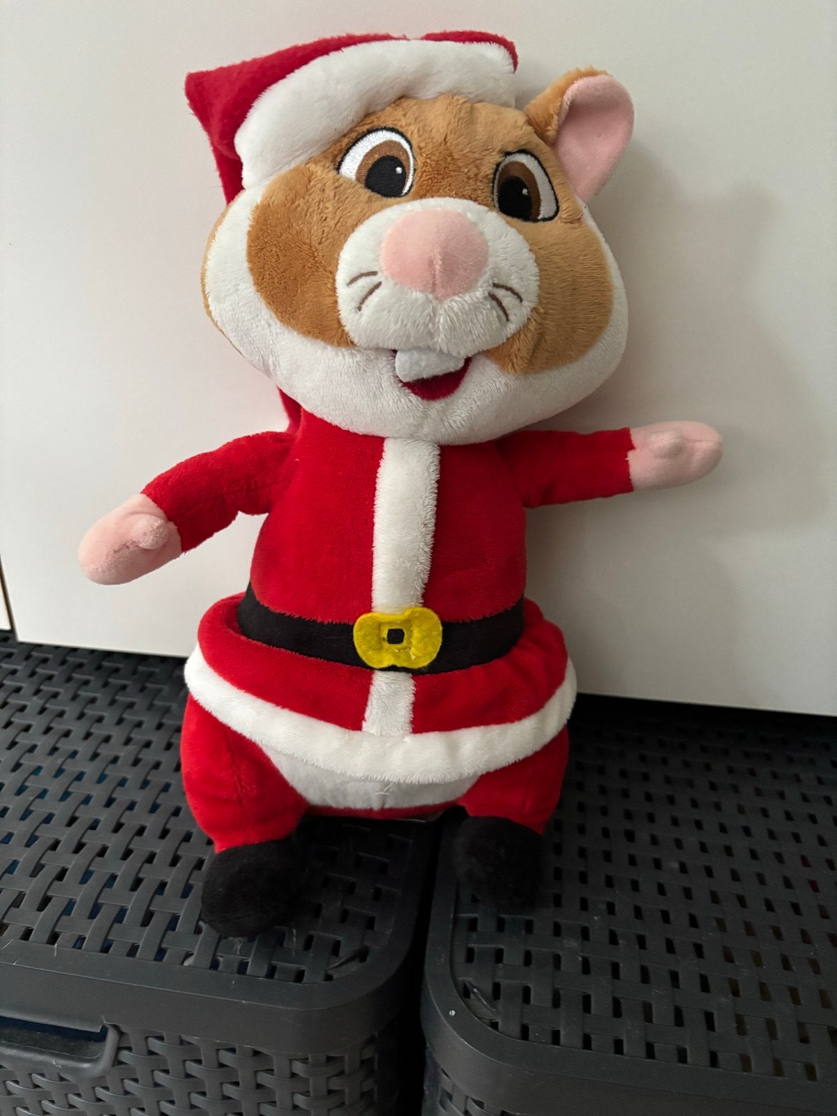 AH Kerst Hamster Knuffel - Albert Heijn Kerstman!, Albert Heijn, Hamster, Ophalen of Verzenden, Zo goed als nieuw