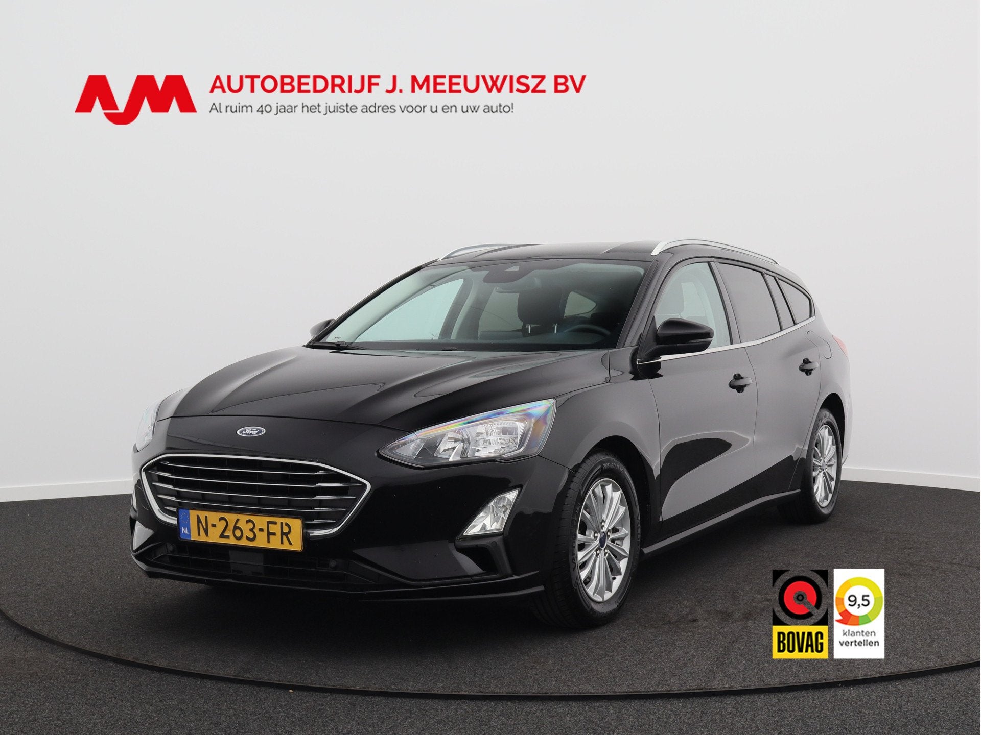 Ford FOCUS Wagon 1.0 EcoBoost Hybrid Titanium X Business/ tr, Auto's, Stof, Gebruikt, Zwart, Origineel Nederlands