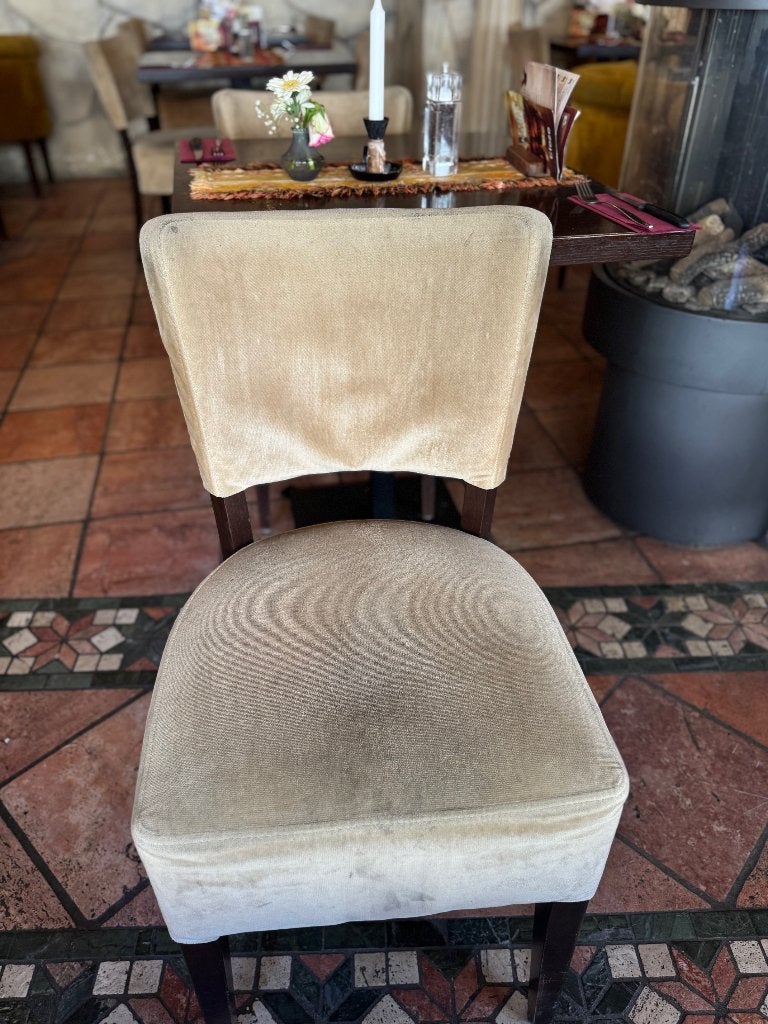 Partij horeca stoelen, Ophalen, Gebruikt, Bruin, Vijf, Zes of meer stoelen