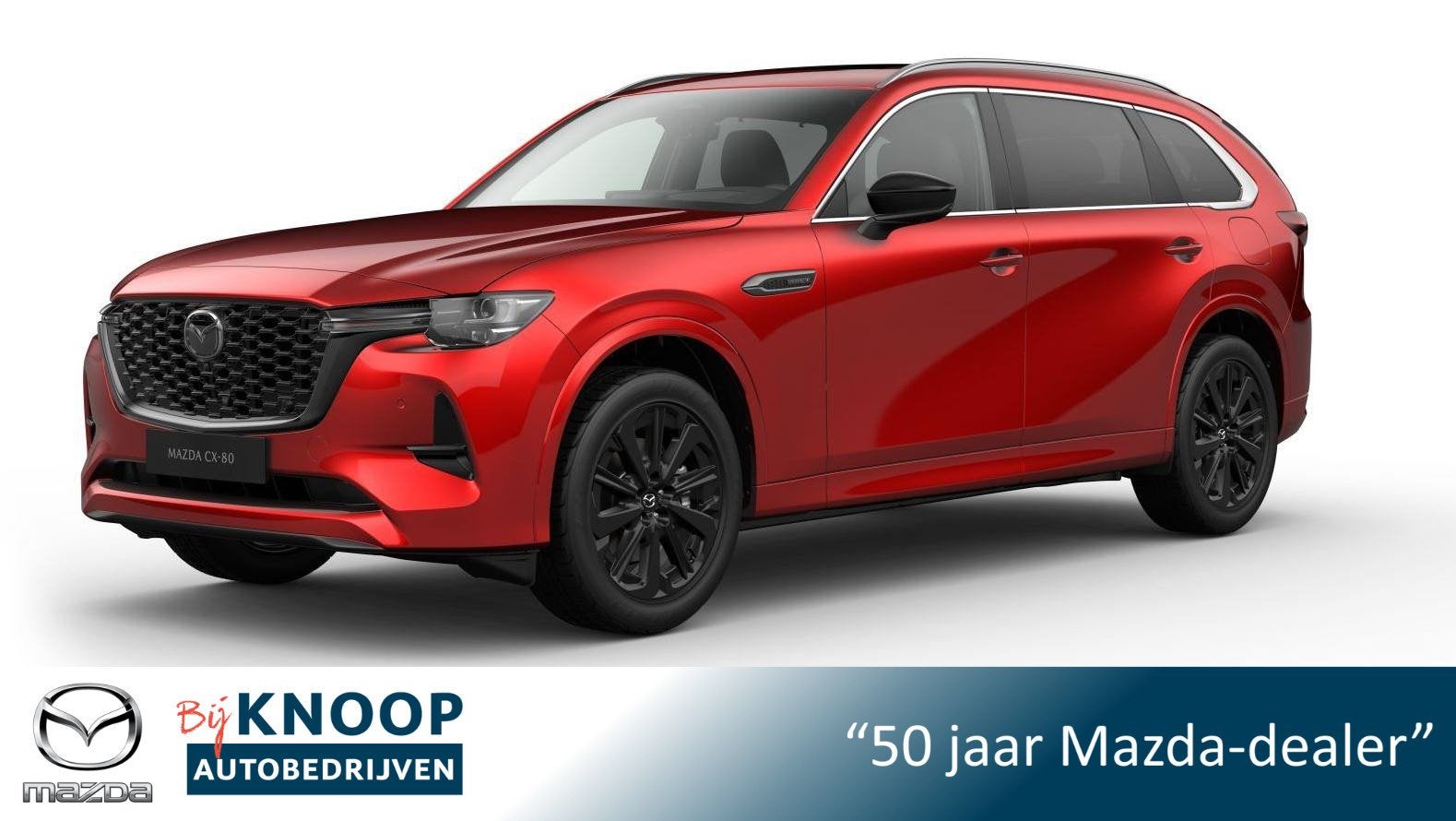 Mazda CX-80 2.5 e-SkyActiv PHEV Homura Plus 7-pers. | Modelj, Auto's, Mazda, Bedrijf, Te koop, CX-80, 360° camera, 4x4, ABS, Achteruitrijcamera