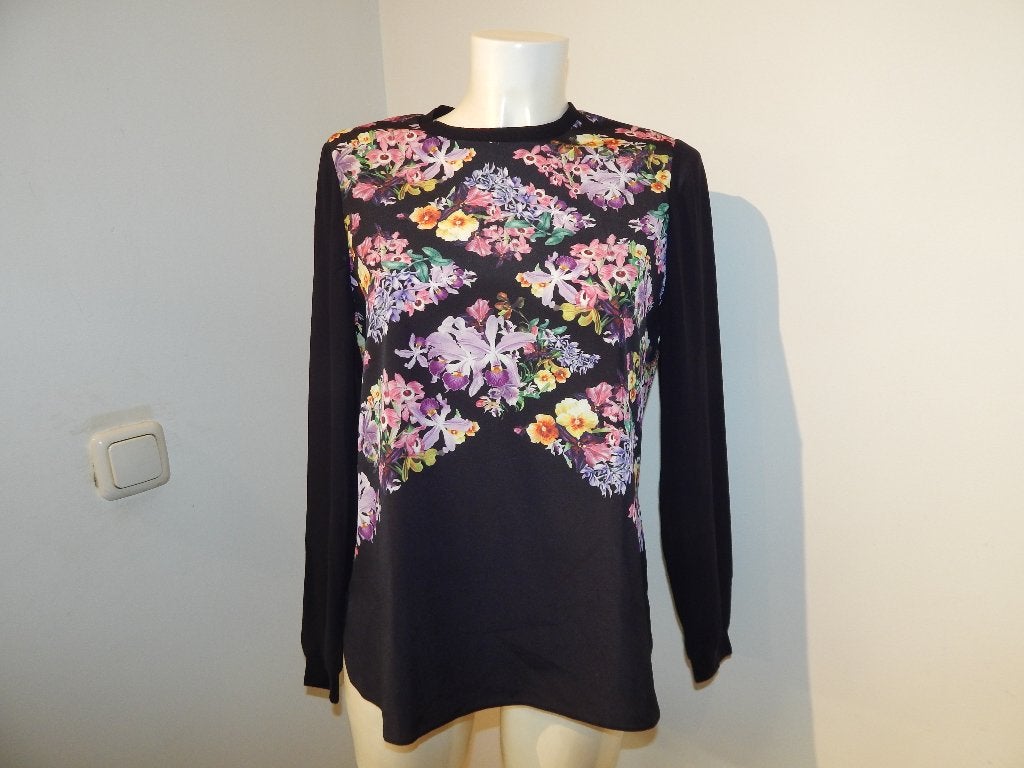 Ted Baker beeldschone top bloemen print felle kleuren M