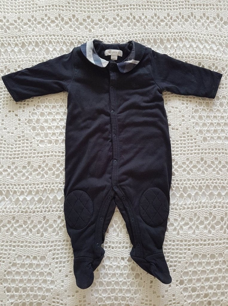 Burberry Baby boxpak donkerblauw 62, Verzenden, Zo goed als nieuw, Jongetje of Meisje, Jurkje of Rokje