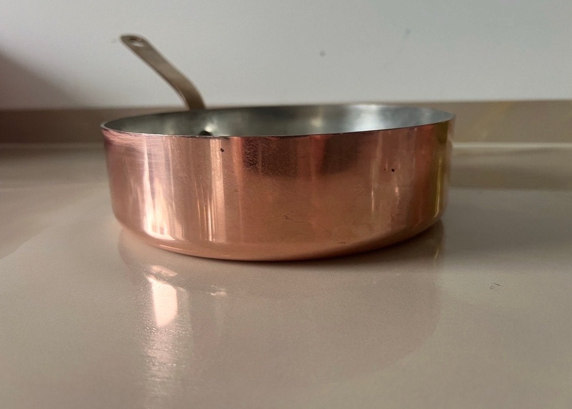 Koperen pan - Made in France, Huis en Inrichting, Ophalen of Verzenden, Gebruikt, Overige materialen, Kookpan of Snelkookpan