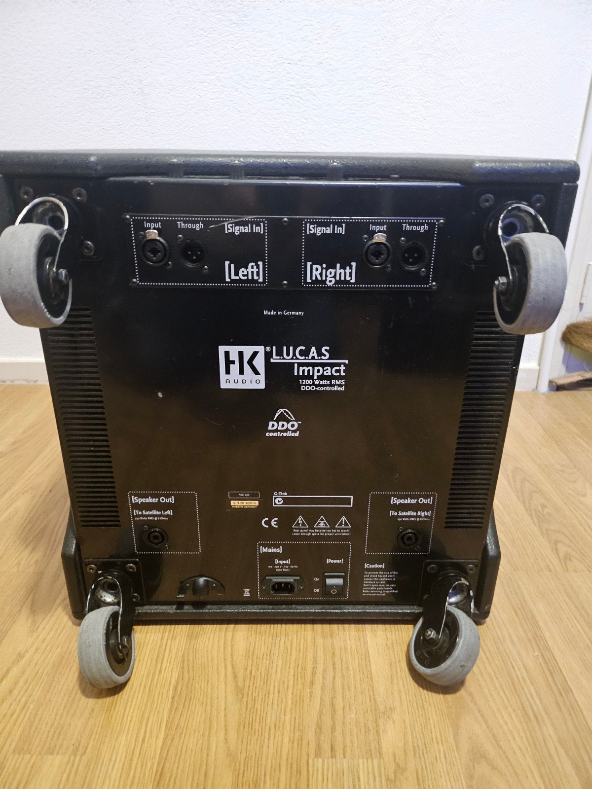 HK Audio L.U.C.A.S Impact complete PA-set 1200W RMS, Muziek en Instrumenten, Ophalen, Gebruikt, 1000 watt of meer, P.A.