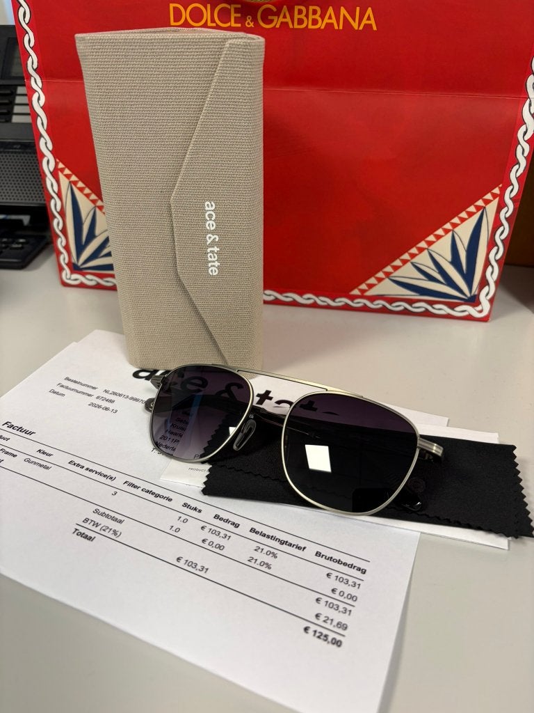 ace & tate Donnie aviator sunglasses, new with warranty, Overige merken, Zonnebril, Nieuw, Ophalen of Verzenden