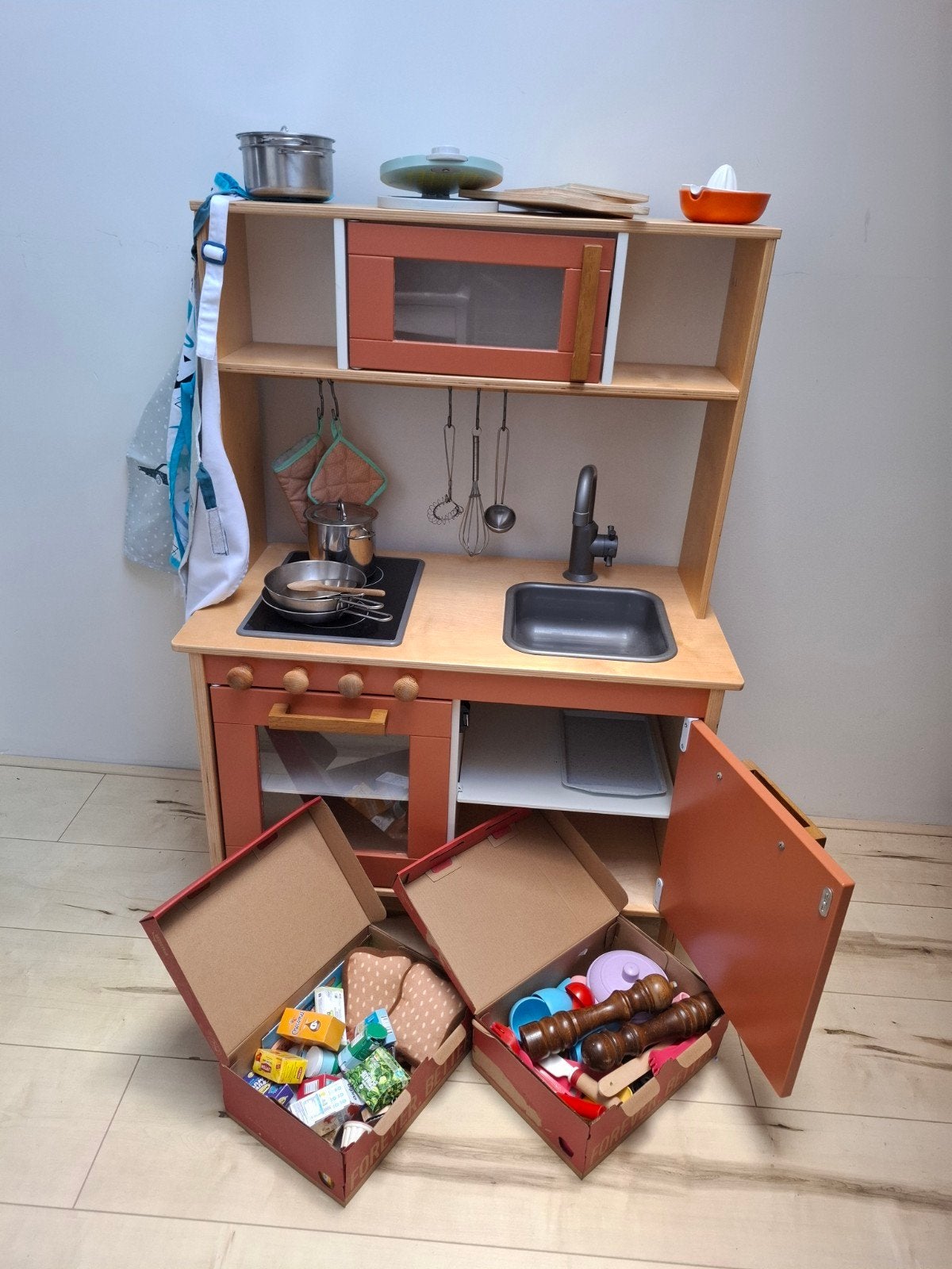 Keukentje Ikea gepimpt, Ophalen, Gebruikt