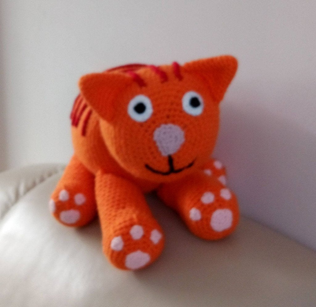 Dikkie Dik knuffel (VERKOCHT), Kinderen en Baby's, Speelgoed | Knuffels en Pluche, Oranje, Nieuw, Ophalen of Verzenden, Handgemaakt