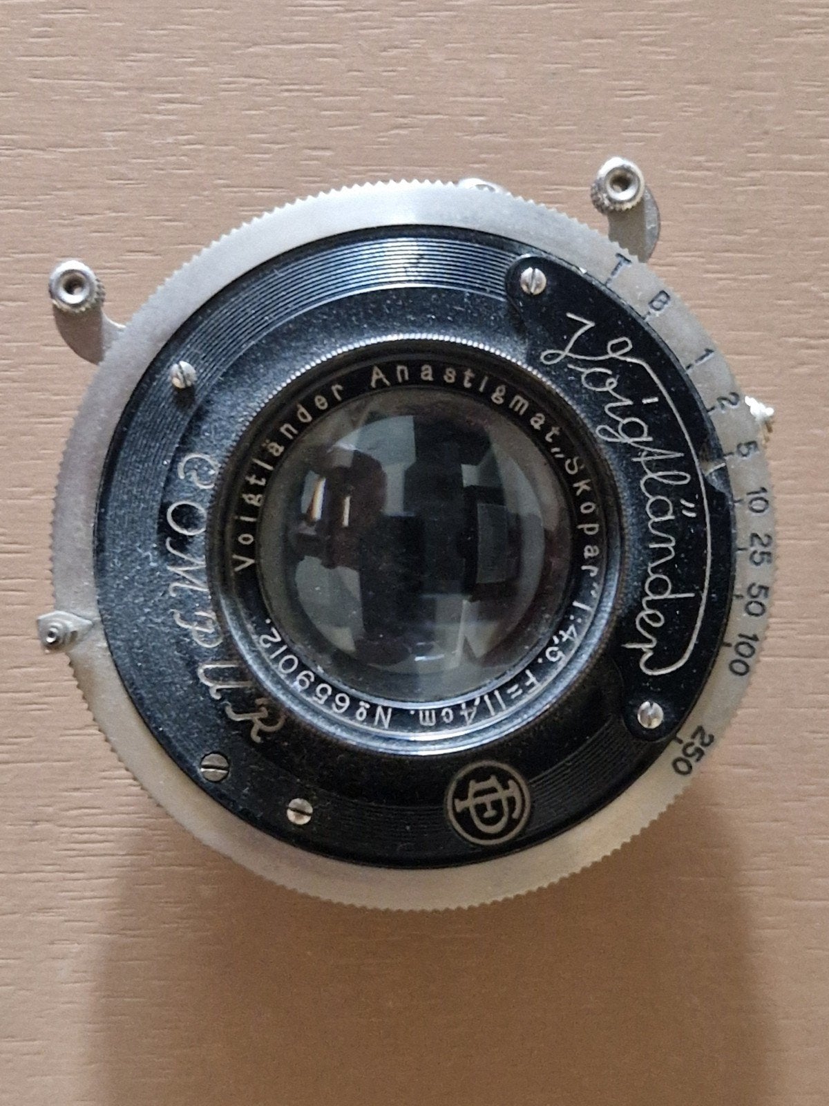 Voigtländer Anastigmat Skopar 1:4.5 F=11.4cm lens, Gebruikt, Ophalen of Verzenden, Overige vattingen, Handmatige focus