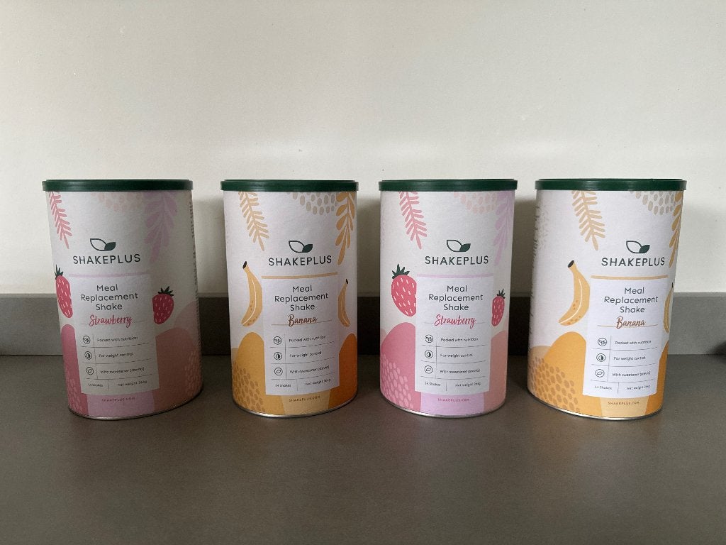 4x Shakeplus in blikken, aardbei & banaan, Ophalen of Verzenden, Zo goed als nieuw, Drank