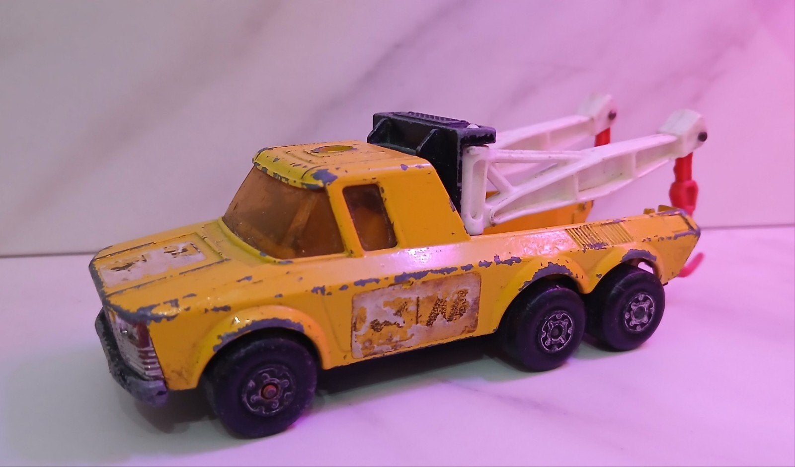 Vintage Matchbox Super Kings K-6/11 Sleepwagen takelwagen 19, Ophalen of Verzenden, Gebruikt