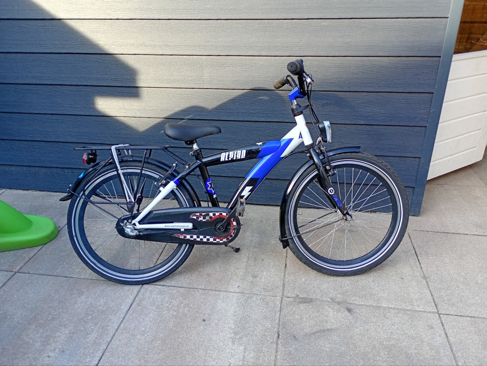 Alpina yabber 22 inch jongensfiets, Fietsen en Brommers, Ophalen, Terugtraprem, 22 inch, Gebruikt