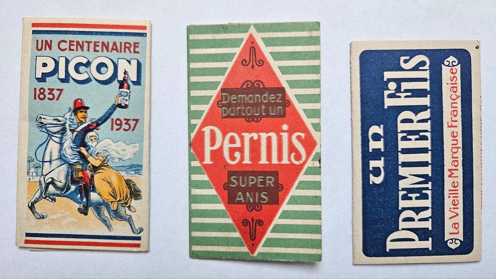 3 Oude Franse reclame vloeitjes sigarettenpapier, Verzenden, Zo goed als nieuw, Overige typen