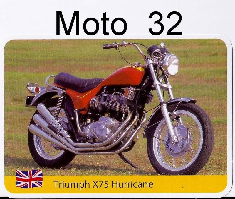 Kw32 Motorkaart Triumph X75 Hurricane, Ophalen of Verzenden, Zo goed als nieuw, Motoren