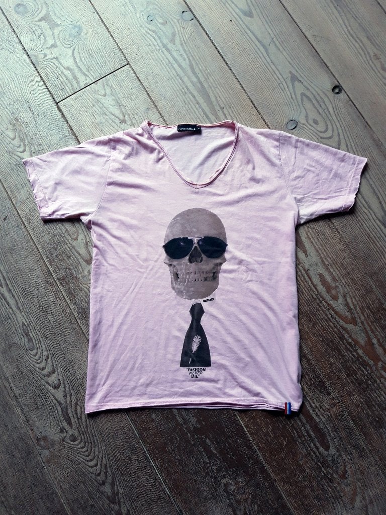 FrenchKick T-shirt, maat S, roze shirt met print French Kick, FrenchKick, Ophalen of Verzenden, Zo goed als nieuw, Roze