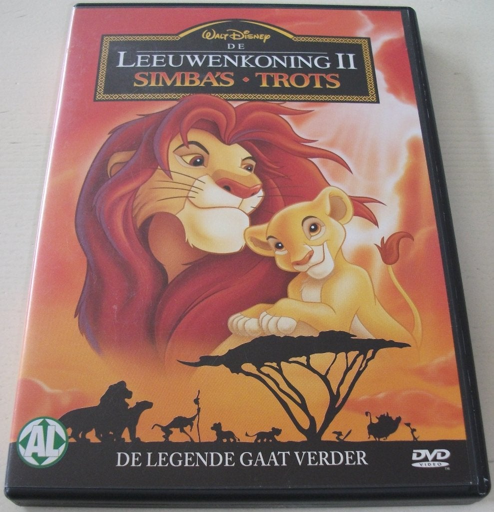 Dvd *** LEEUWENKONING II *** Walt Disney, Avontuur, Nederlands, Ophalen of Verzenden, Zo goed als nieuw