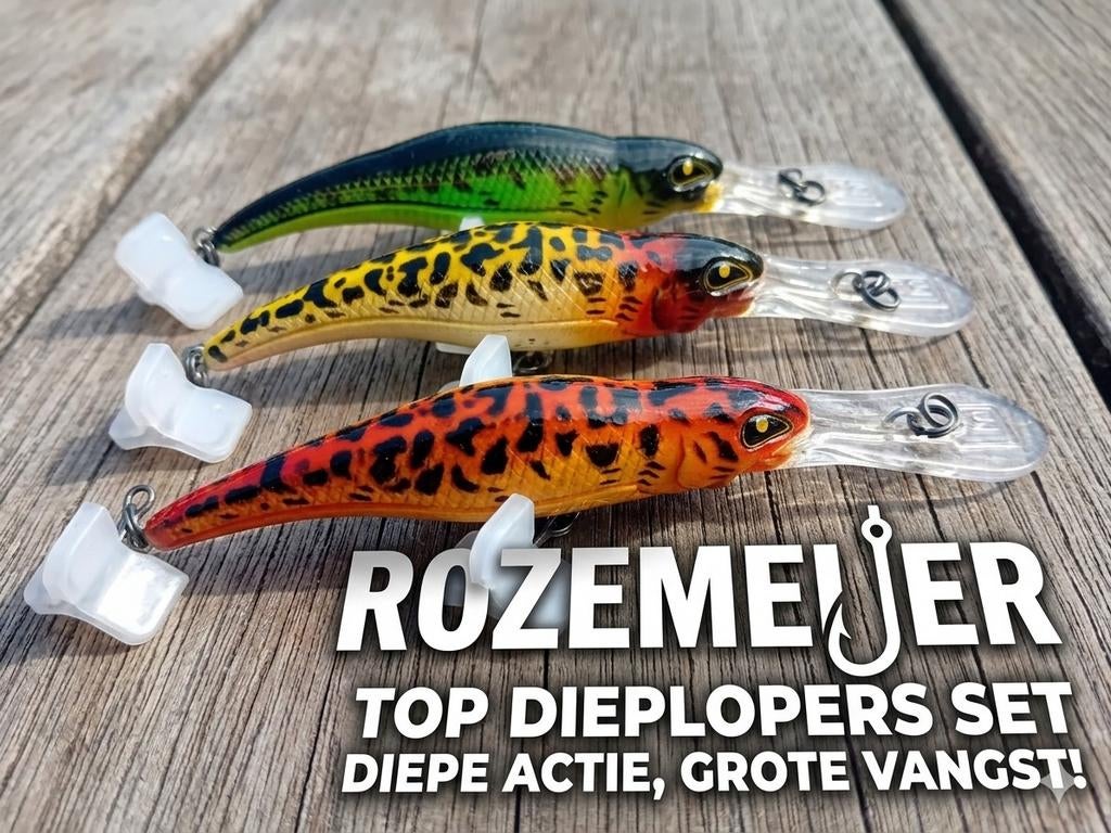 Rozemeijer Tyson Pluggen Set - 3 Stuks, Watersport en Boten, Hengelsport | Roofvissen, Ophalen of Verzenden, Nieuw