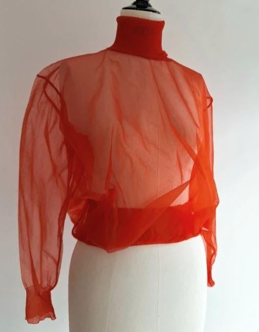 Margiela koltrui nylon transparant nieuw met kaartjes S M, Maat 38/40 (M), Nieuw, Ophalen of Verzenden, Lange mouw