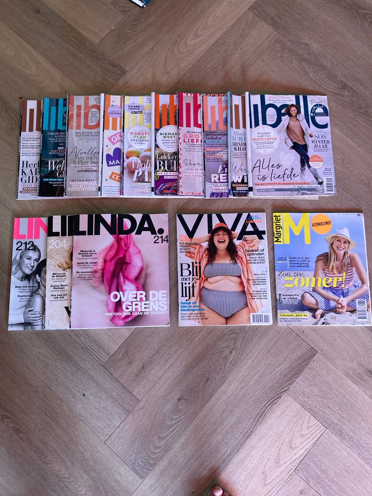 Damesbladen pakket: Libelle, Linda, Viva, Margriet, Boeken, Tijdschriften en Kranten, Ophalen of Verzenden, Gelezen, Damesbladen