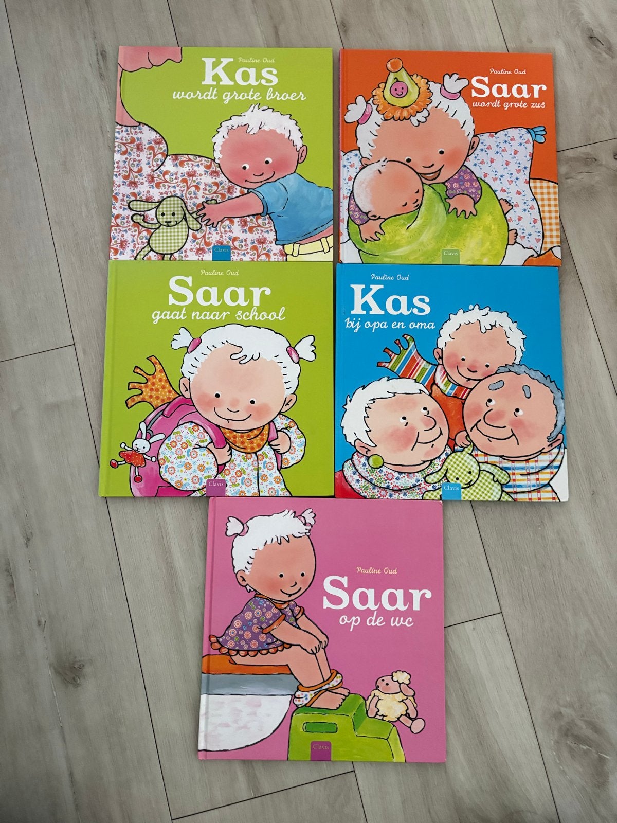 5 Pauline Oud boeken: Kas & Saar serie, Gelezen, Fictie algemeen, Jongen of Meisje, Ophalen of Verzenden