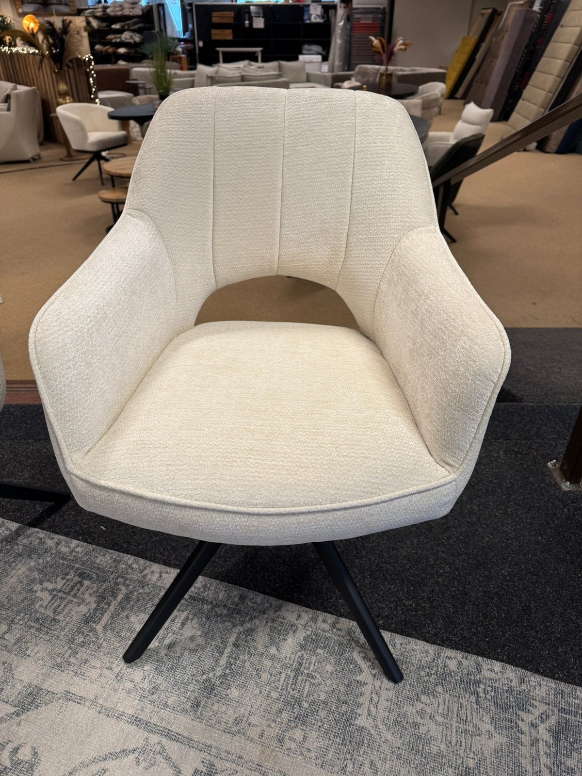 Eetkamerstoel  Lina in twee kleuren 360 Direct/Leverbaar, Ophalen, Hout, Overige kleuren, #Retro#Draaibaar#Modern#Luxueus