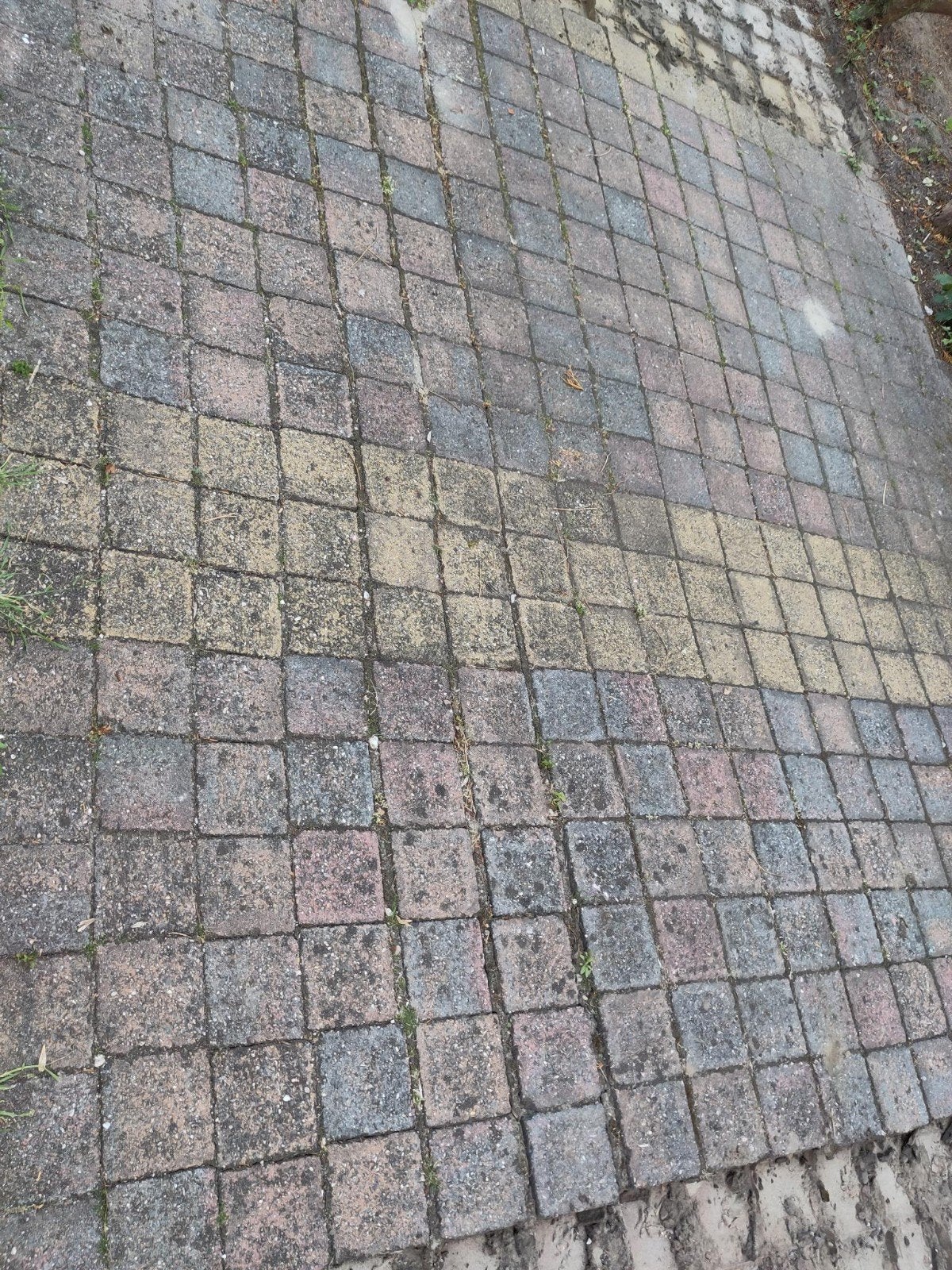 Vierkante klinkers, rood en grijs, Tuin en Terras, Gaas en Draad, Gebruikt, 20 meter of meer, Ophalen