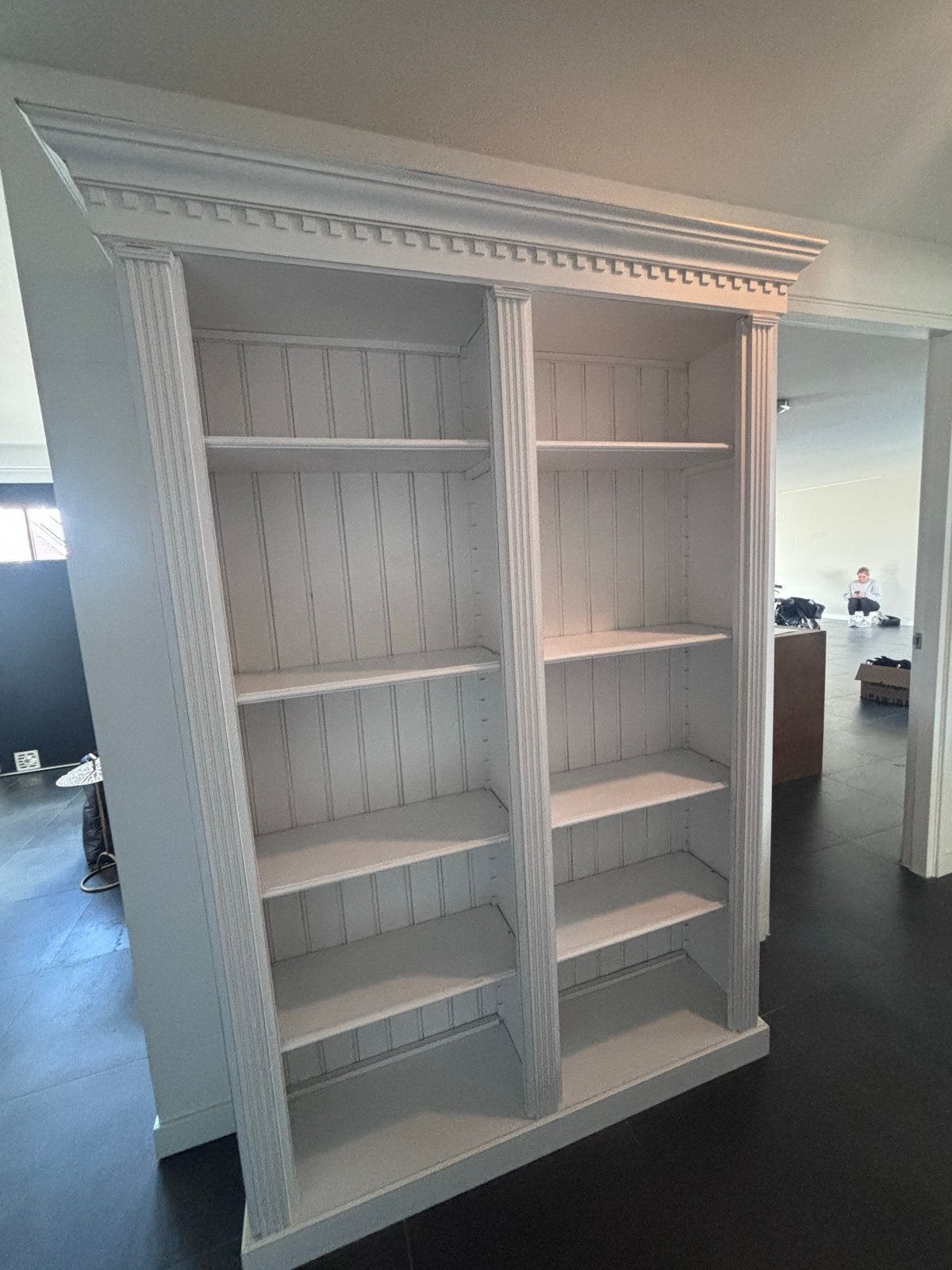 Rivièra Maison Kast met Planken - Wit, Ophalen, Met plank(en), Gebruikt, 200 cm of meer
