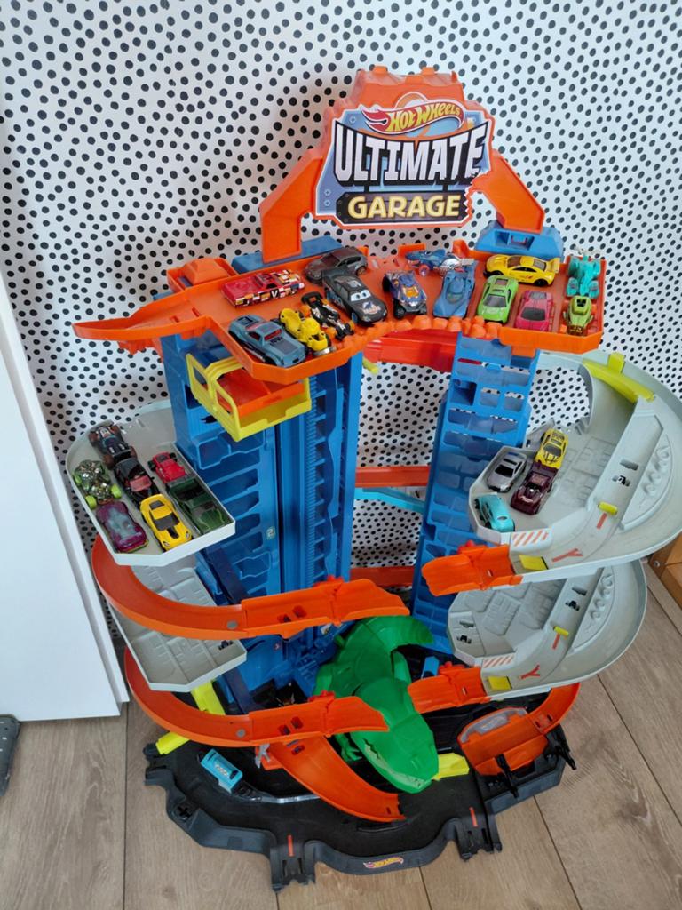 Hotwheels Dino parkeergarage, Ophalen, Handmatig, Hot Wheels