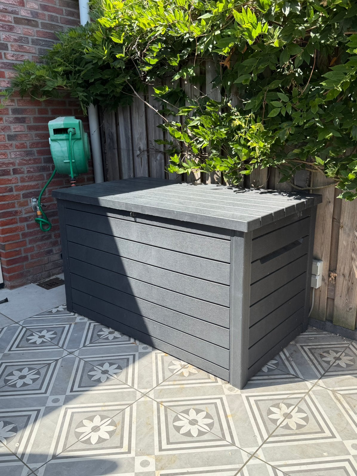 Kunststof box voor tuinkussens, Tuin en Terras, Bergingen en Tuinkasten, Ophalen, Zo goed als nieuw, Kunststof, Overige typen