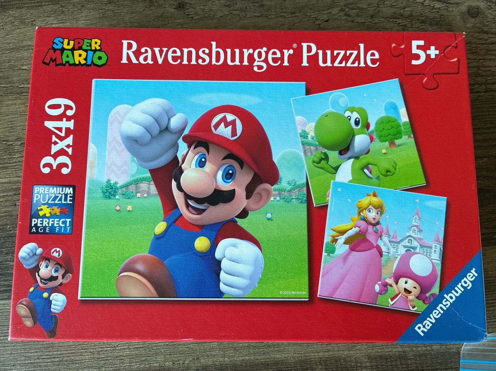 Ravensburger Super Mario Puzzel 3x49 stukjes, Kinderen en Baby's, Speelgoed | Kinderpuzzels, Ophalen of Verzenden, 10 tot 50 stukjes