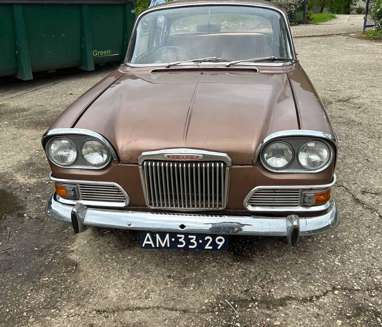 Humber 1965 Bruin, 1592 cc, Bruin, 4 stoelen, Particulier