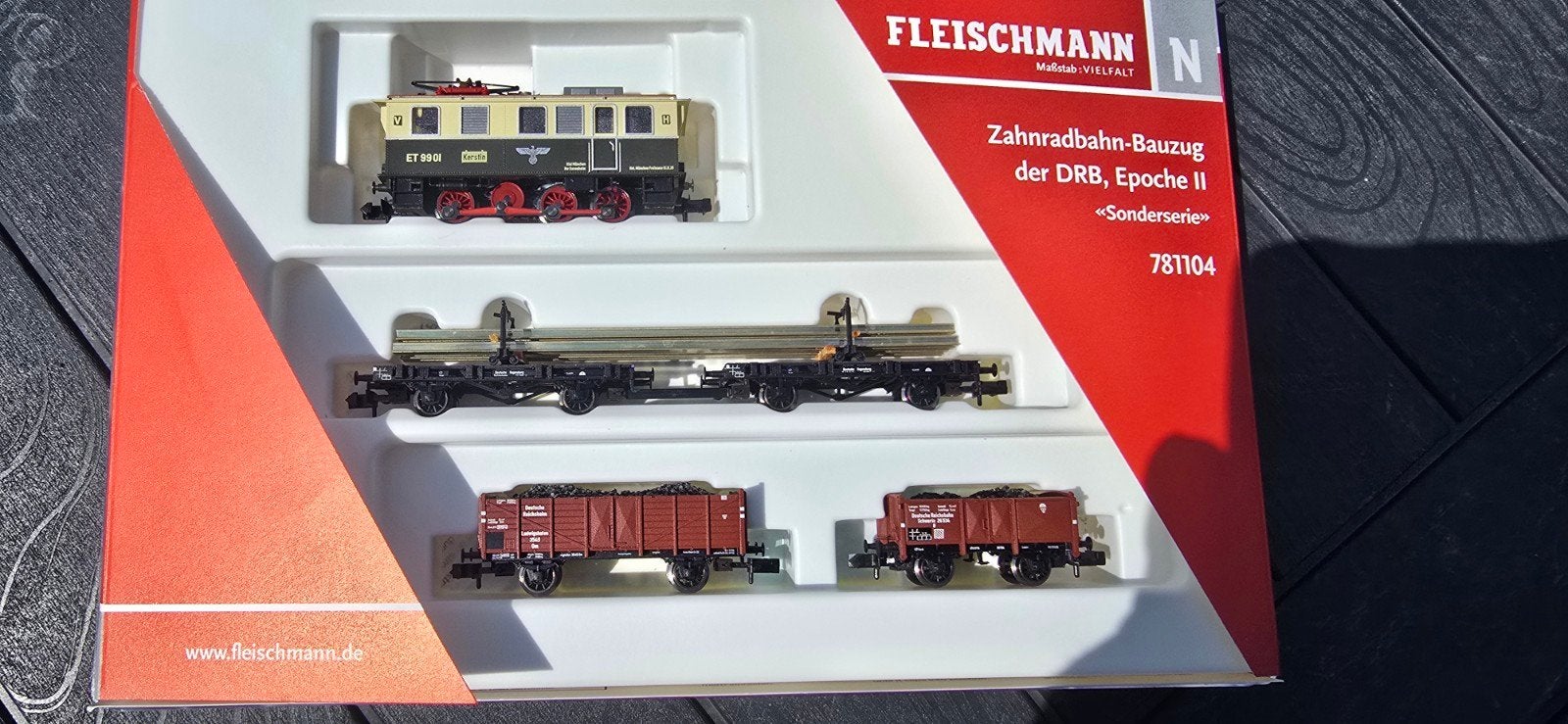 Fleischmann 781104 Zahnradbahn-bauzug DRB nieuwstaat ovp., Hobby en Vrije tijd, Gelijkstroom, Fleischmann, Wagon, Ophalen of Verzenden