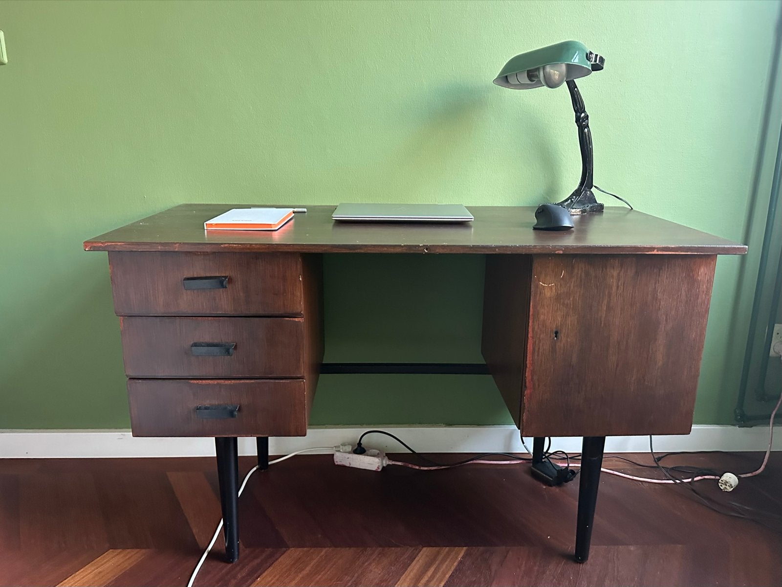 Vintage bureau - 120x58x75cm - Ophalen Amsterdam Oud West, Huis en Inrichting, Vintage, Ophalen, Met lades, Gebruikt