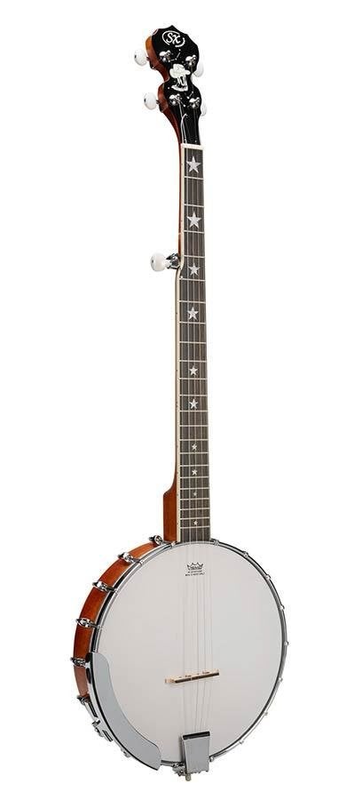 BJ305TK SX 5 string open back banjo natural satin, ., Nieuw, Ophalen of Verzenden, Banjo
