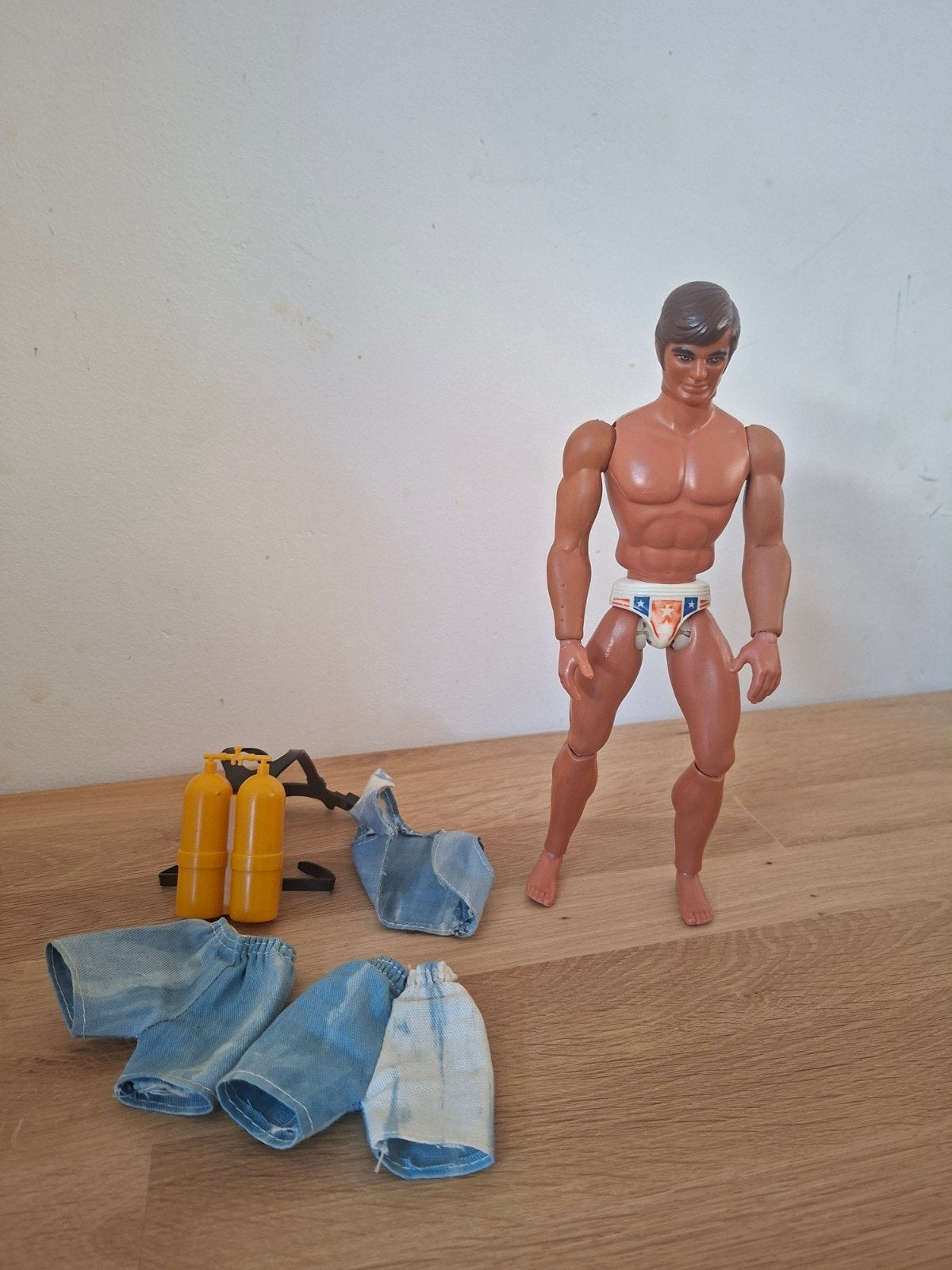 Vintage Big Jim Olympic Actiefiguur en Adventure set., Ophalen of Verzenden, Zo goed als nieuw, Overige typen