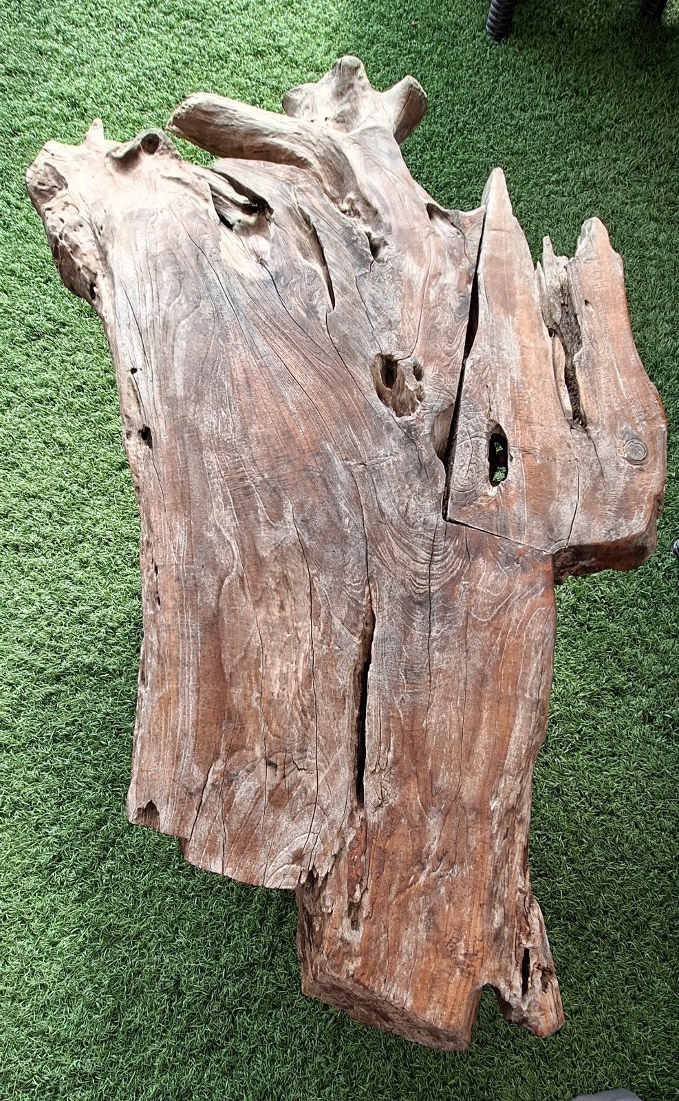 Boomstamtafel boom tafel hout boomstam, Ophalen, Gebruikt