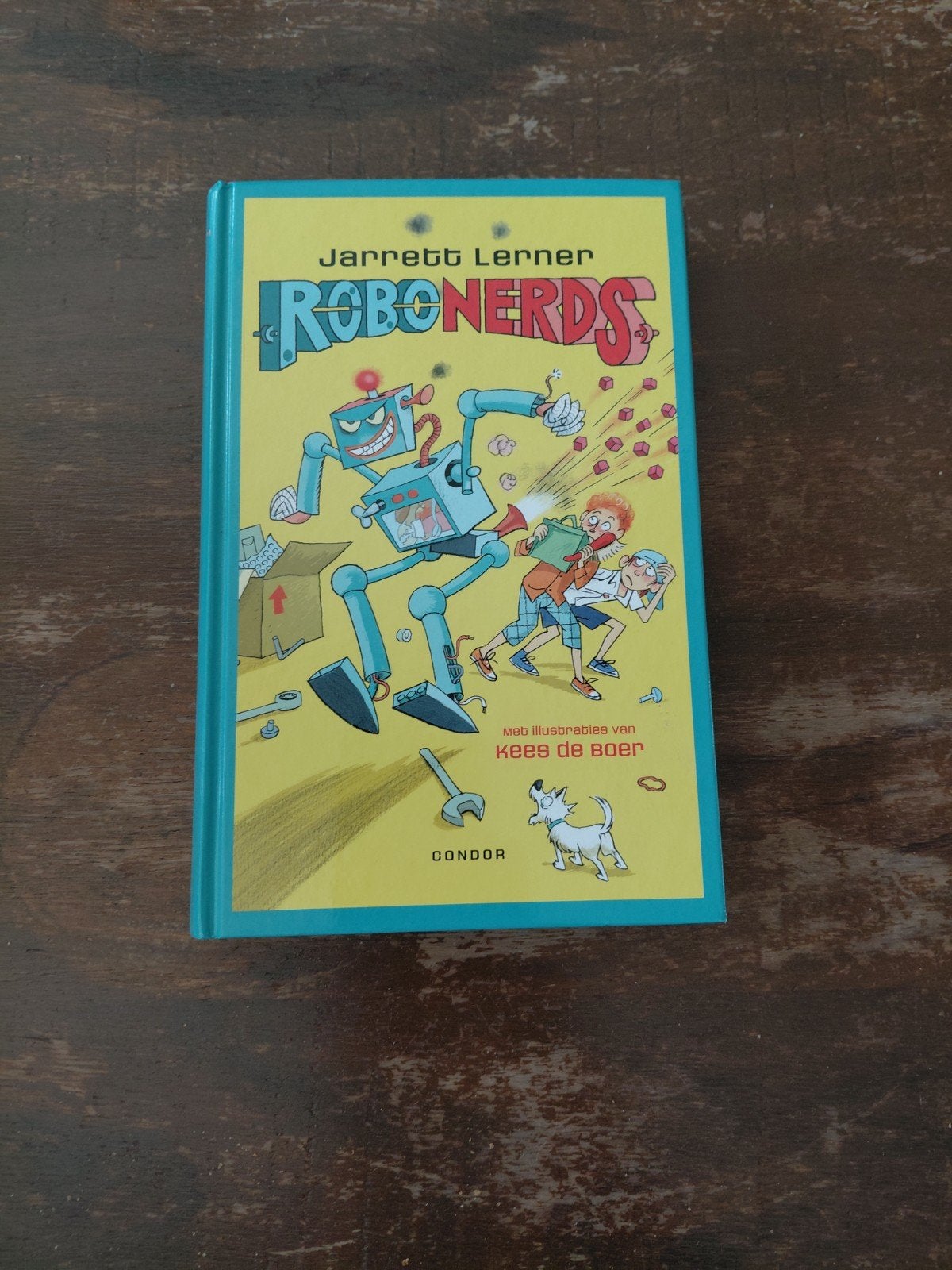 Robonerds - Jarrett Lerner (Kinderboek), Ophalen of Verzenden, Zo goed als nieuw, Jarrett Lerner, Fictie