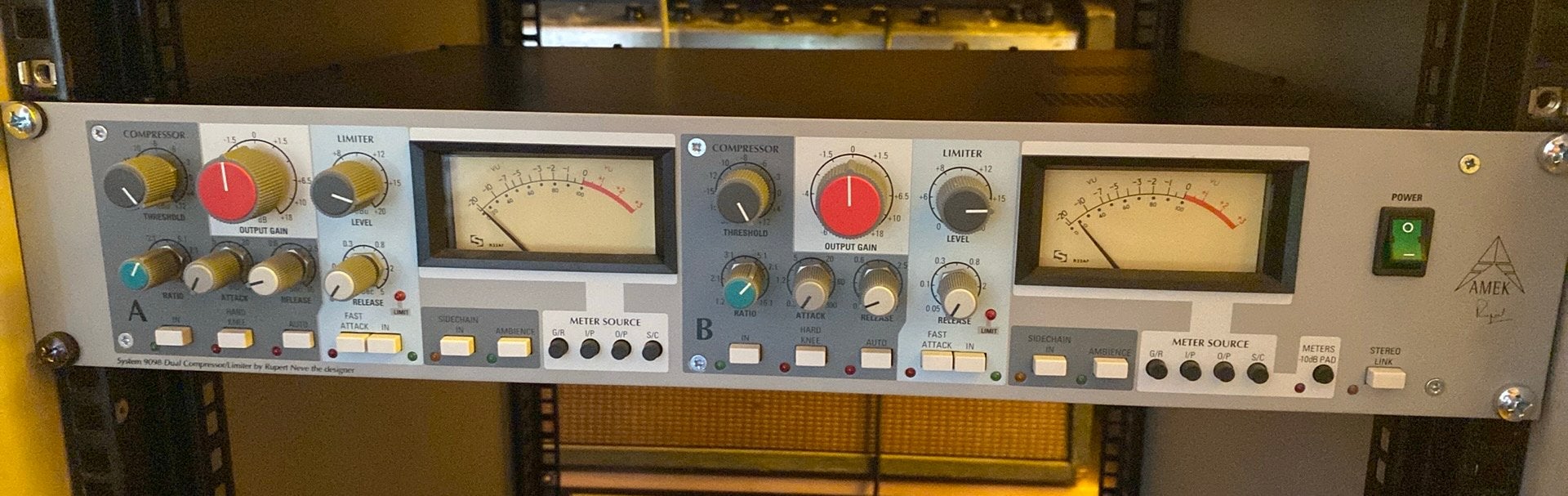 Amek 9098 Dual compressor / limmiter, Gebruikt, Q, Q, Ophalen of Verzenden