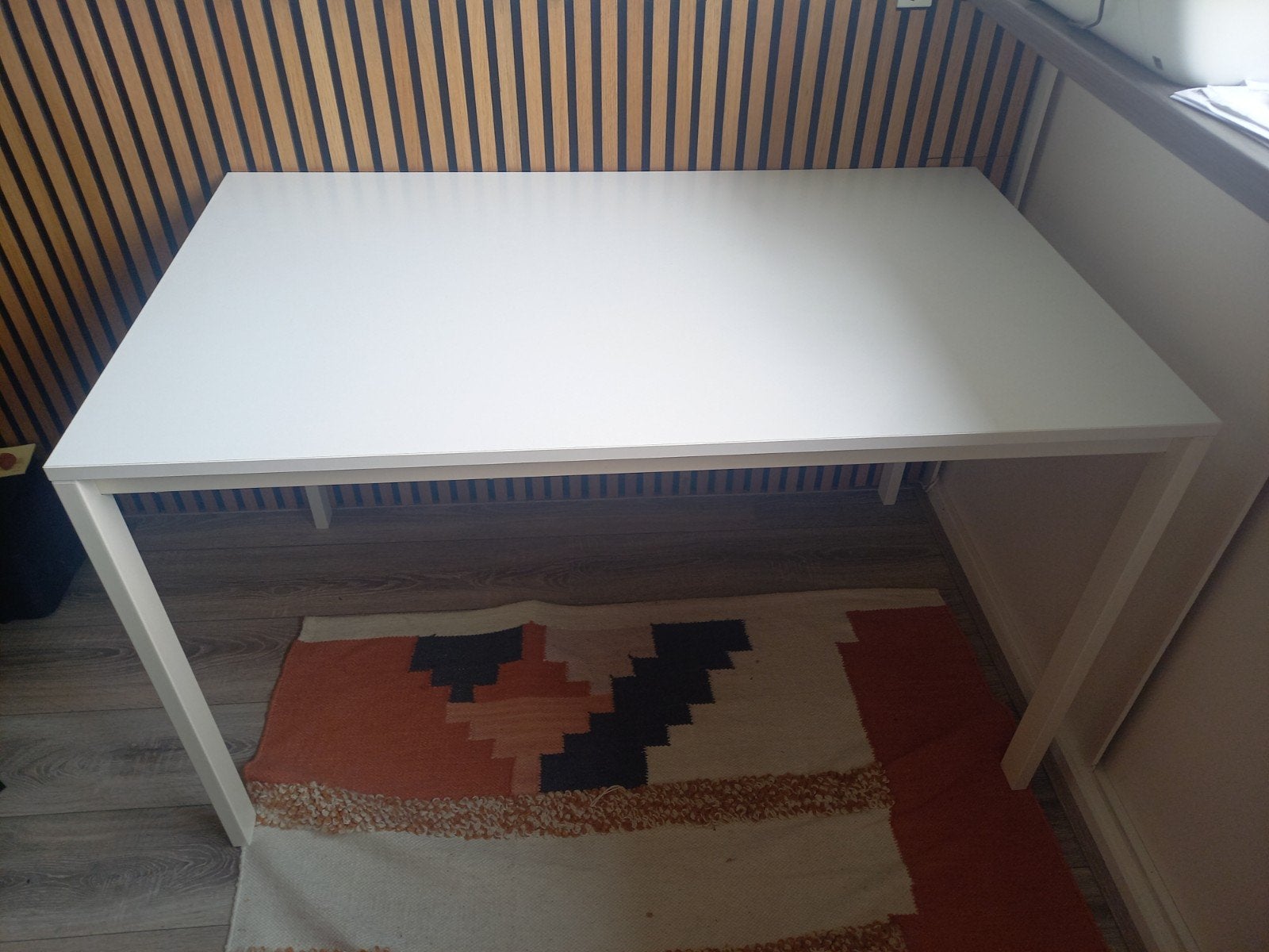 Witte tafel 125x75 cm, Ophalen, Gebruikt, IKEA, 75 cm