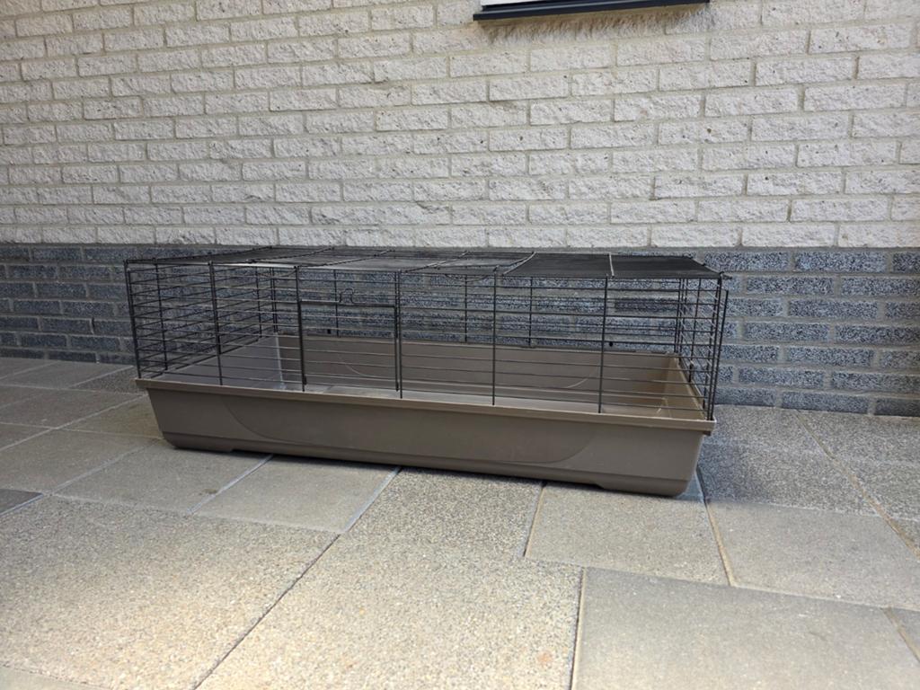 Konijnenhok of cavia verblijf, Ophalen