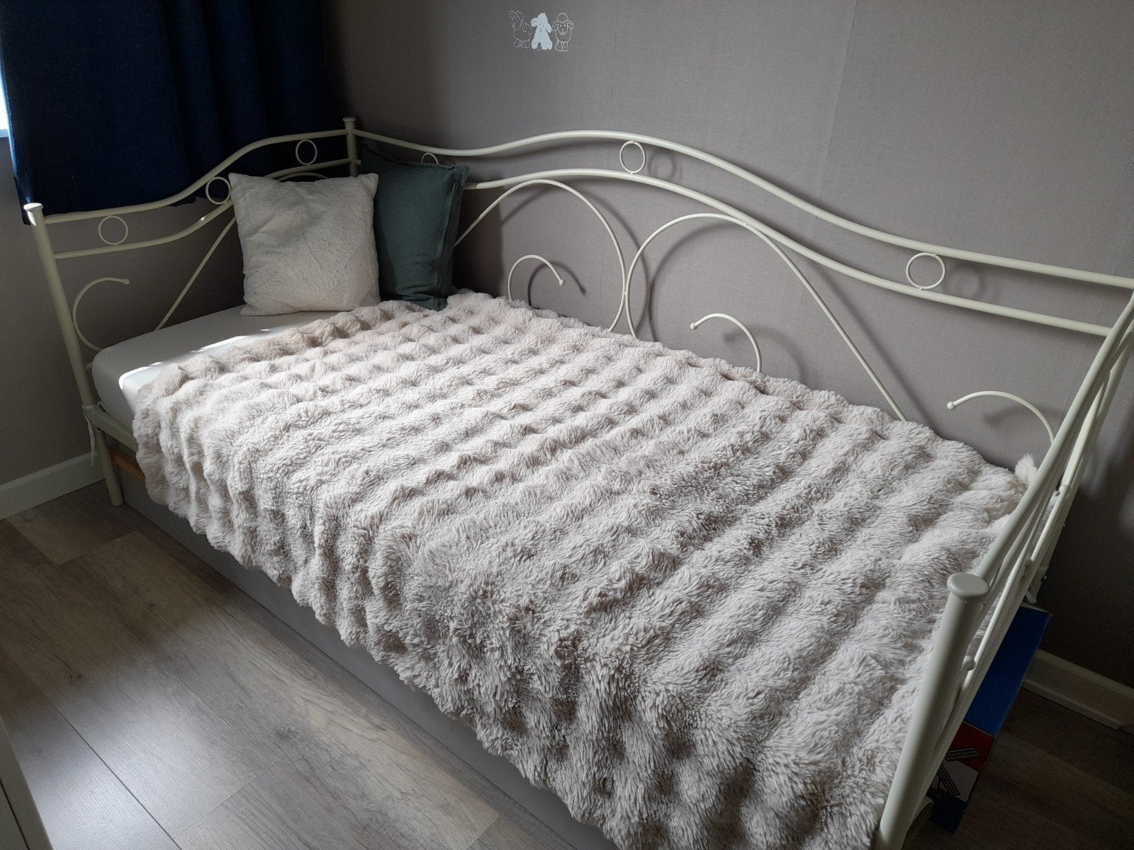 metalen bed, 90x200 cm, Ophalen, Gebruikt, 90 cm, Eenpersoons
