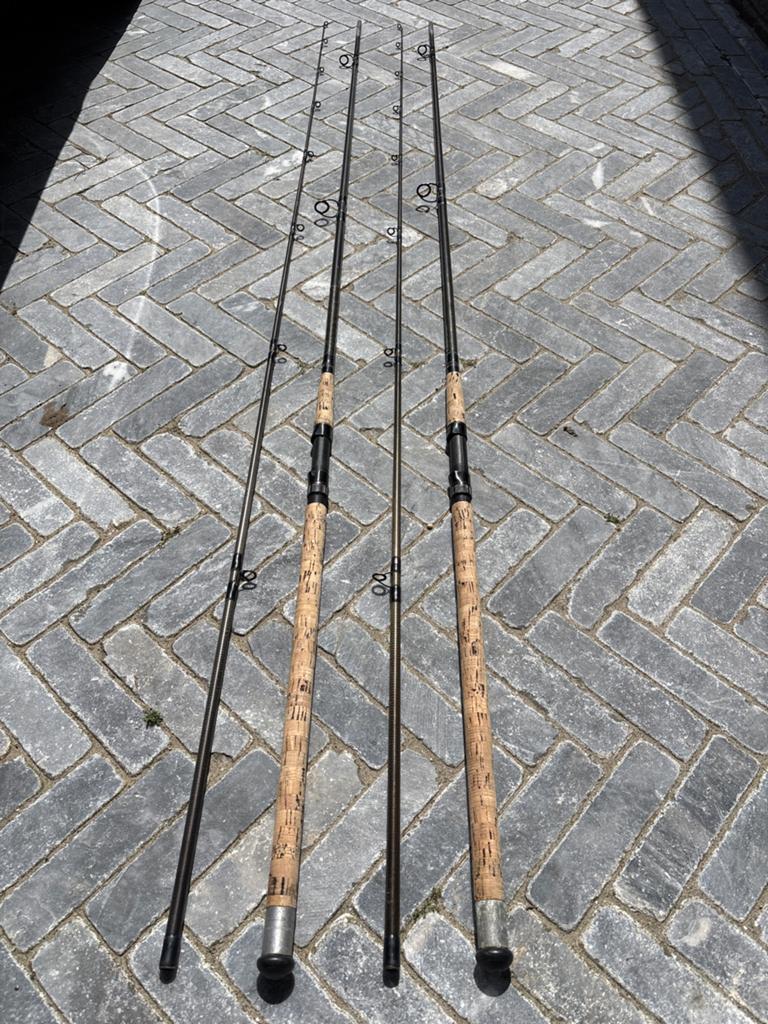 Twee oude Sportex Black Arrow SP 3633 hengels 365cm 40-80g, Ophalen of Verzenden, Zo goed als nieuw, Werphengel