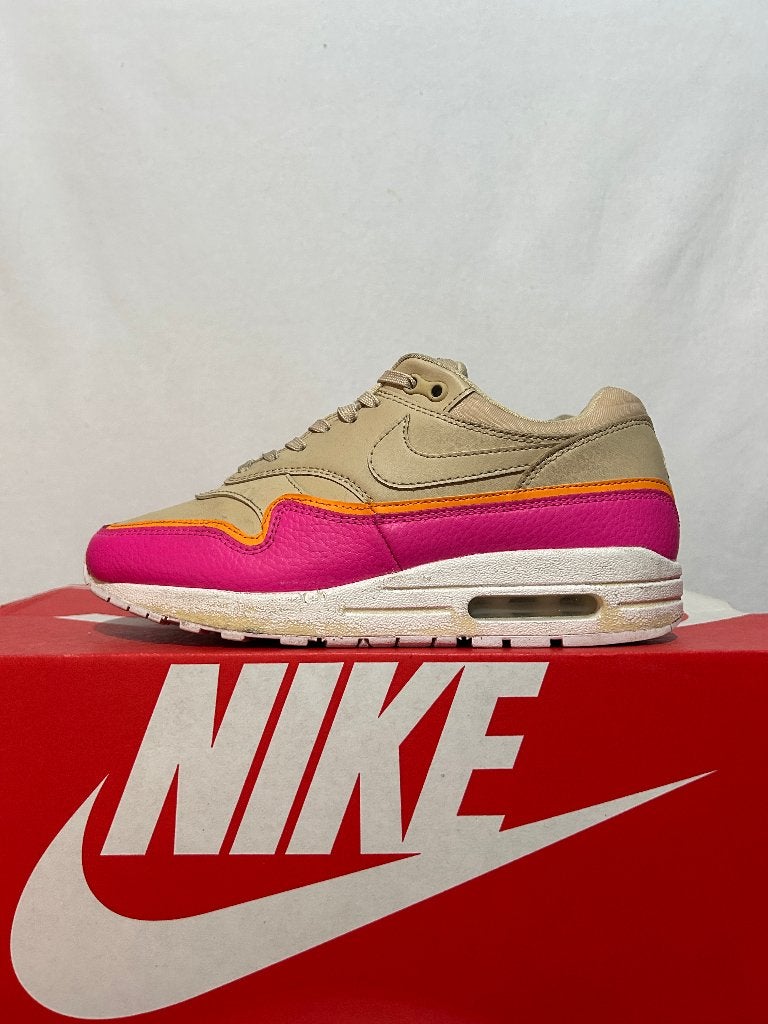 Maat 37,5 - Nike Air Max 1 Liner Tan Pink, Verzenden, Nike, Sneakers of Gympen, Nike