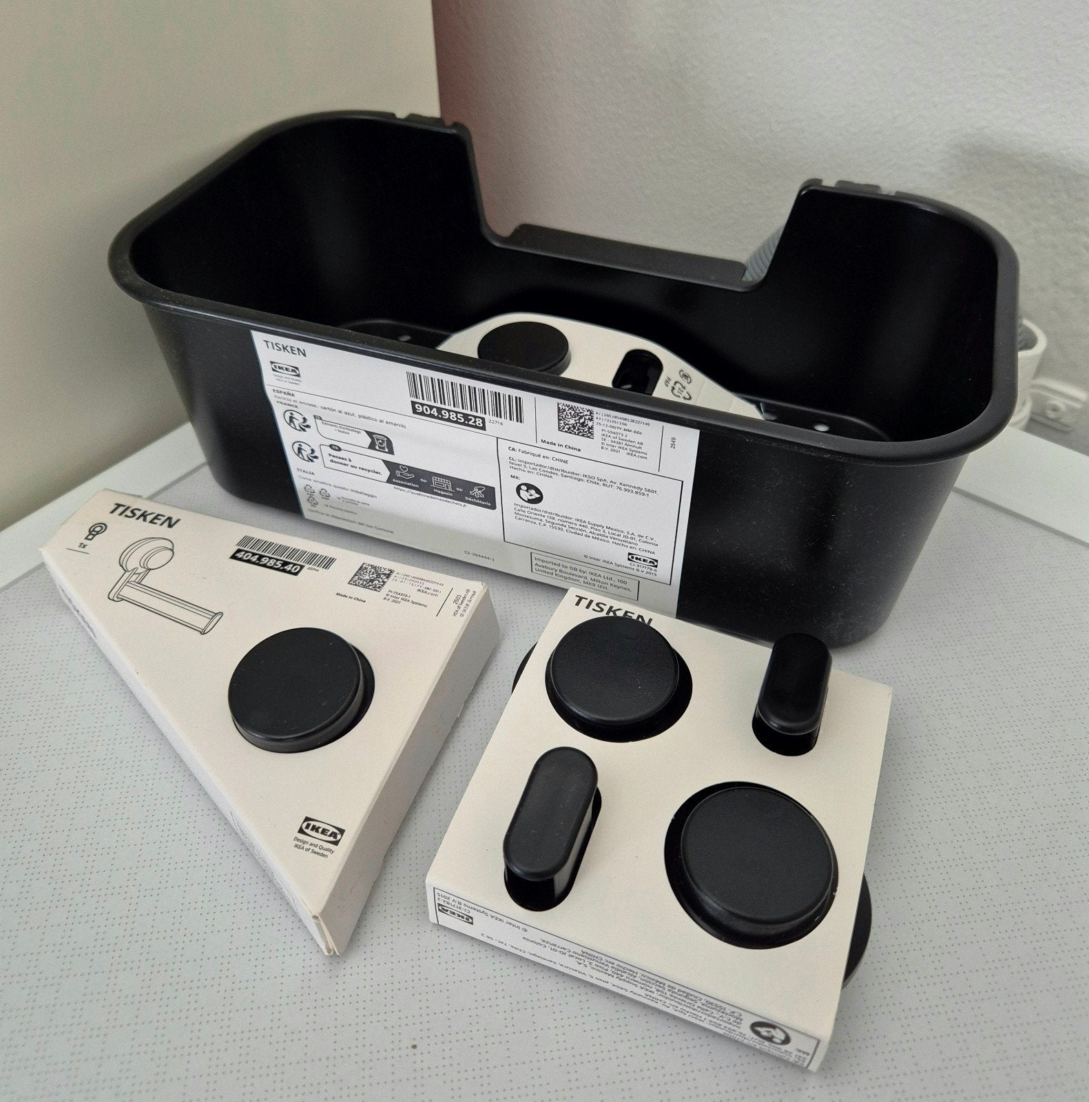 Badkameraccessoires Ikea nieuw, IKEA, Zwart, Nieuw, Ophalen of Verzenden